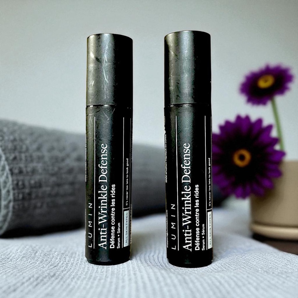 (2) Lumin Skin Men's Anti-Wrinkle Serum 0.27 oz Roller Ball, NWOB!